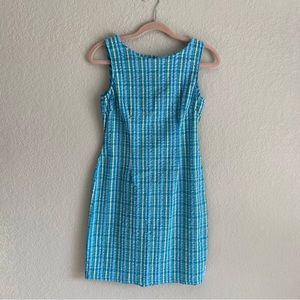 Vintage Plaid Seersucker Mini Dress Cottagecore Picnic Summer